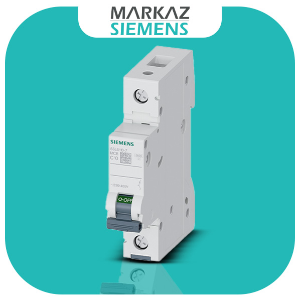 5SL6110-7 کلید مینیاتوری زیمنس 10 آمپر تک پل ، تیپ C