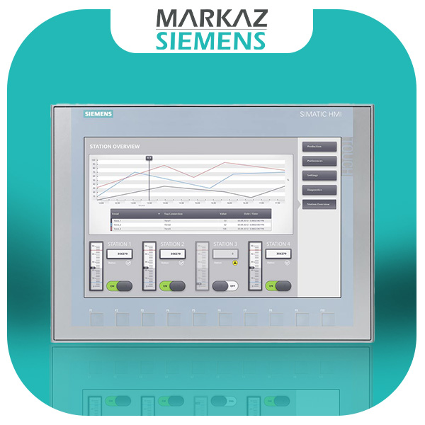 اچ ام آی زیمنس SIMATIC HMI KTP1200 Basic color PN کدفنی 6AV2123-2MB03-0AX0