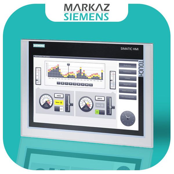 اچ ام آی زیمنس HMI TP1200 Comfort 12  widescreen TFT display کدفنی 6AV2124-0MC01-0AX0